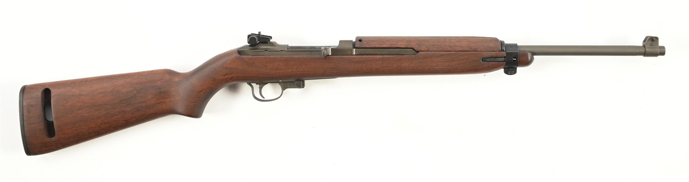 (C) IBM M1 CARBINE SEMI-AUTOMATIC RIFLE.