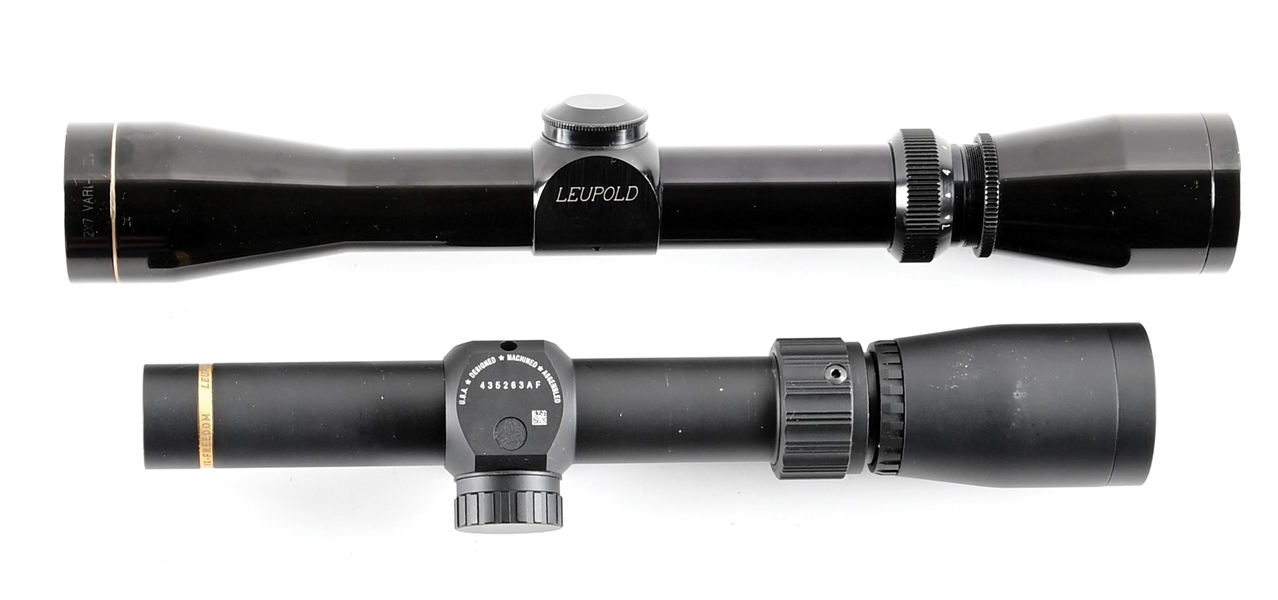 LOT OF 2 LEUPOLD RIFLE SCOPES.