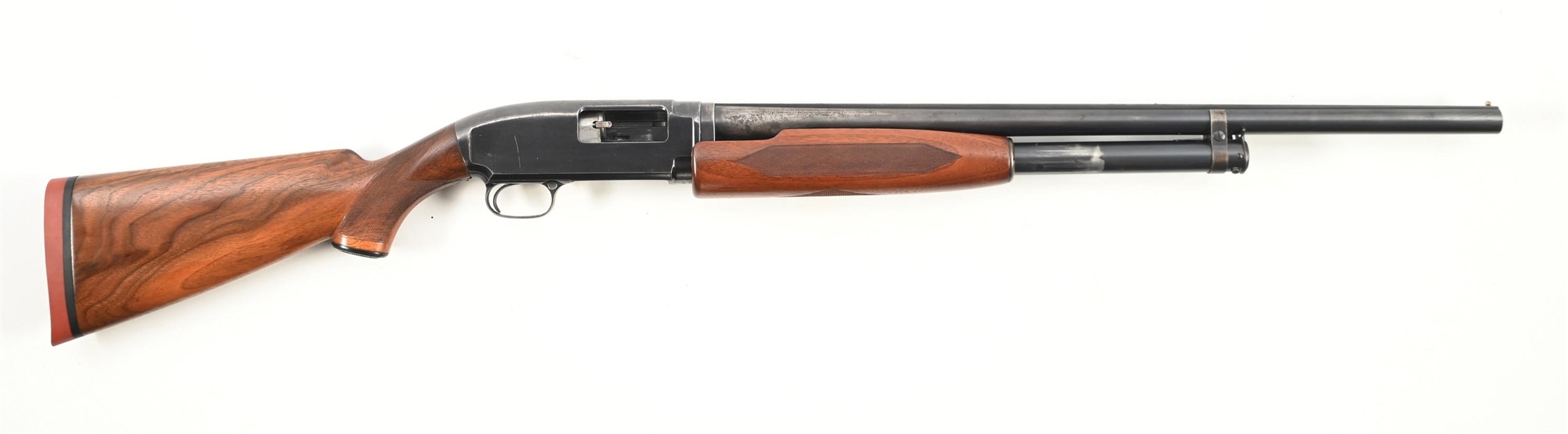 (C) PRE-WAR WINCHESTER MODEL 12 SKEET SLIDE ACTION SHOTGUN.