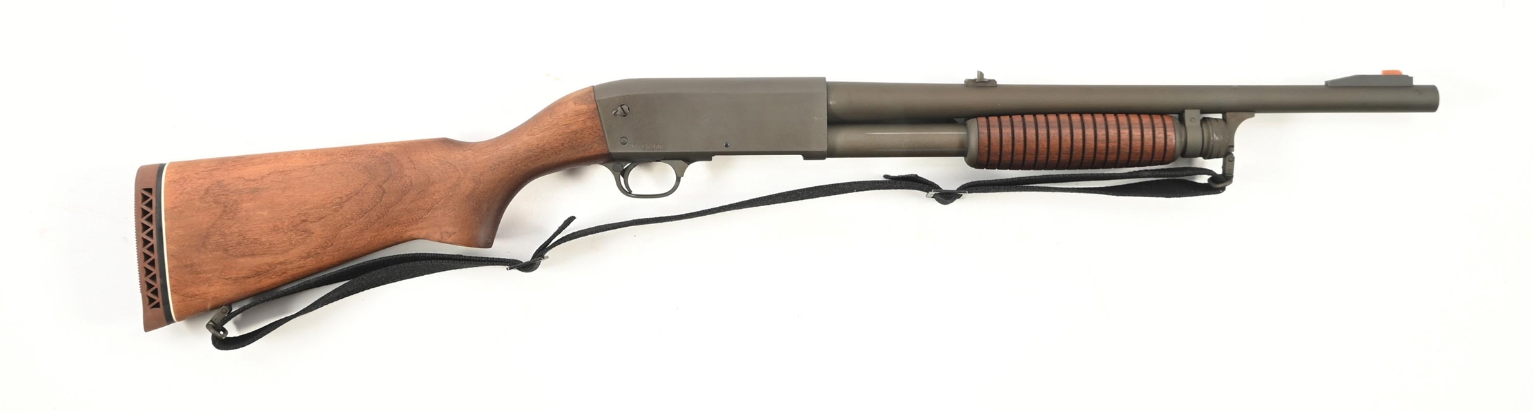 (C) ITHACA D.S. POLICE SPECIAL MODEL 37 FETHERWEIGHT SLIDE ACTION RIOT SHOTGUN.