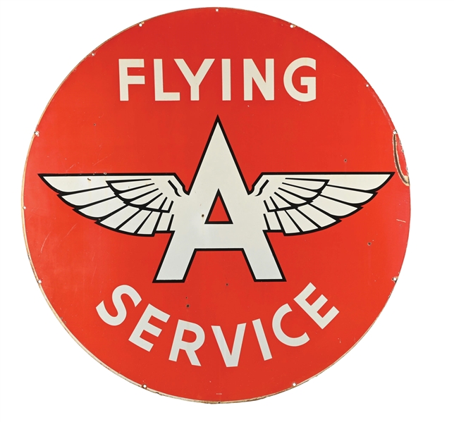 FLYING A SERVICE PORCELAIN SIGN 