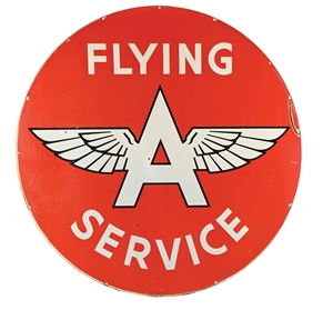 FLYING A SERVICE PORCELAIN SIGN 