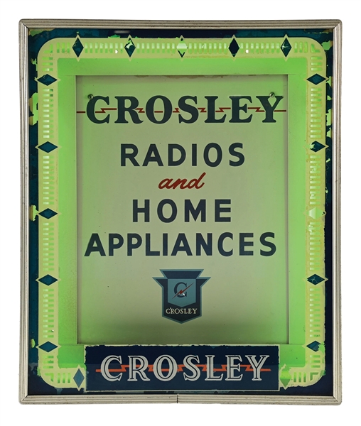 CROSLEY RADIOS AND HOME APPLIANCES COUNTERTOP NEON SIGN