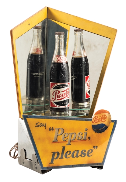 RARE SAY "PEPSI PLEASE" ROTATION DISPLAY