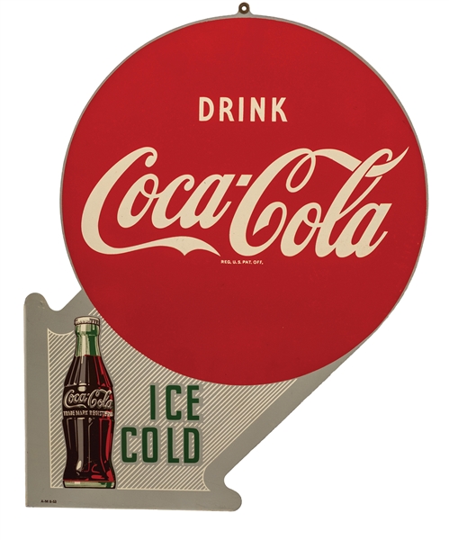 NOS COCA-COLA FLANGE SIGN