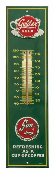 GOLD-EN GIRL COLA TIN THERMOMETER