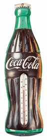 COCA-COLA WITH GREEN TRIM THERMOMETER