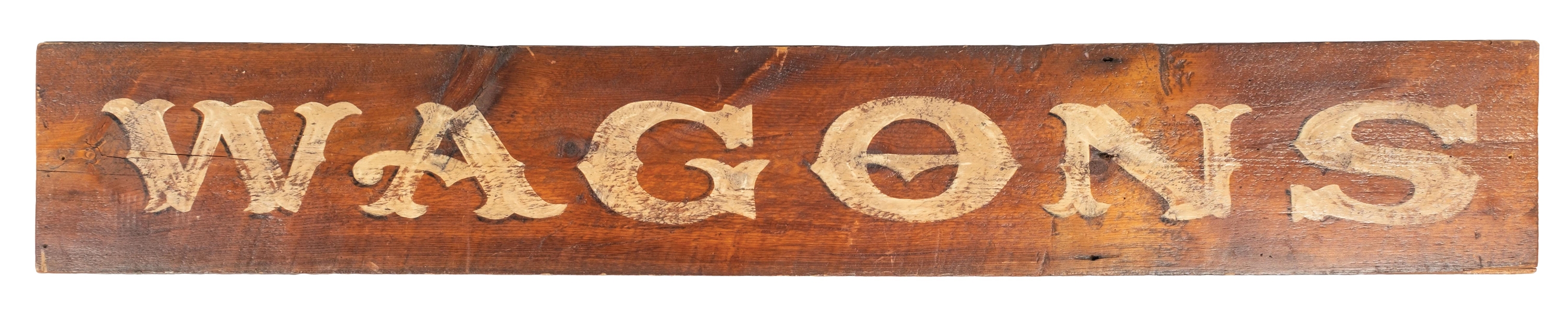WOODEN "WAGONS" SIGN