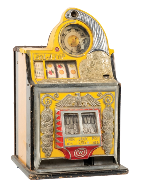 5¢ WATLING ROL-A-TOP TWIN JACKPOT SLOT MACHINE