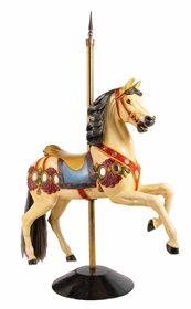 RESTORED DENTZEL CAROUSEL HORSE.