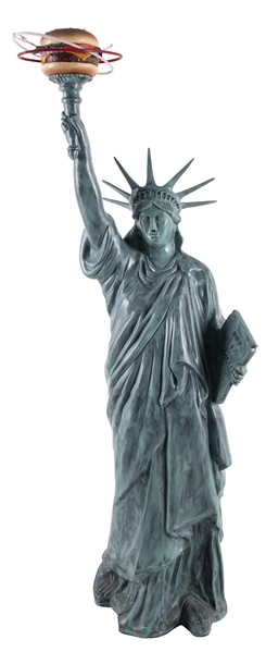 RED ROBINS RESTAURANT STATUE OF LIBERTY NEON LIGHT