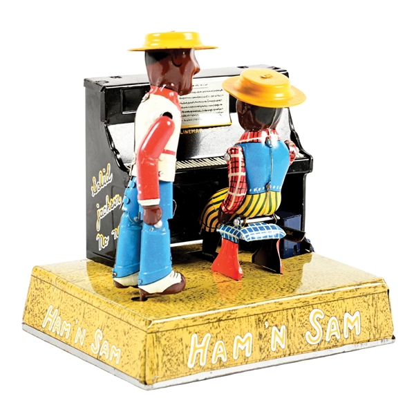 LINEMAR HAM N SAM TIN LIHO WIND-UP PIANO TOY