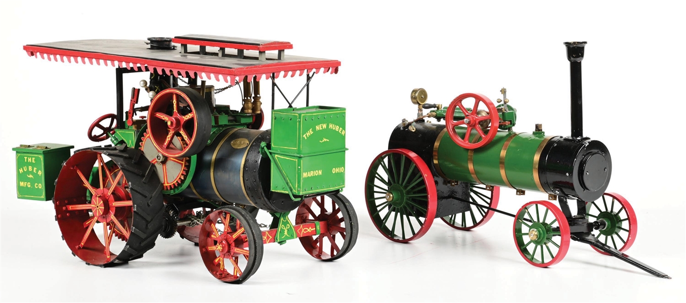 LOT OF 2: HUBER MFG. CO. STEAM TRACTOR TOYS