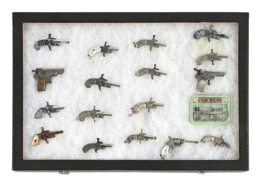 LOT OF 17: VINTAGE MINIATURE CAP GUNS