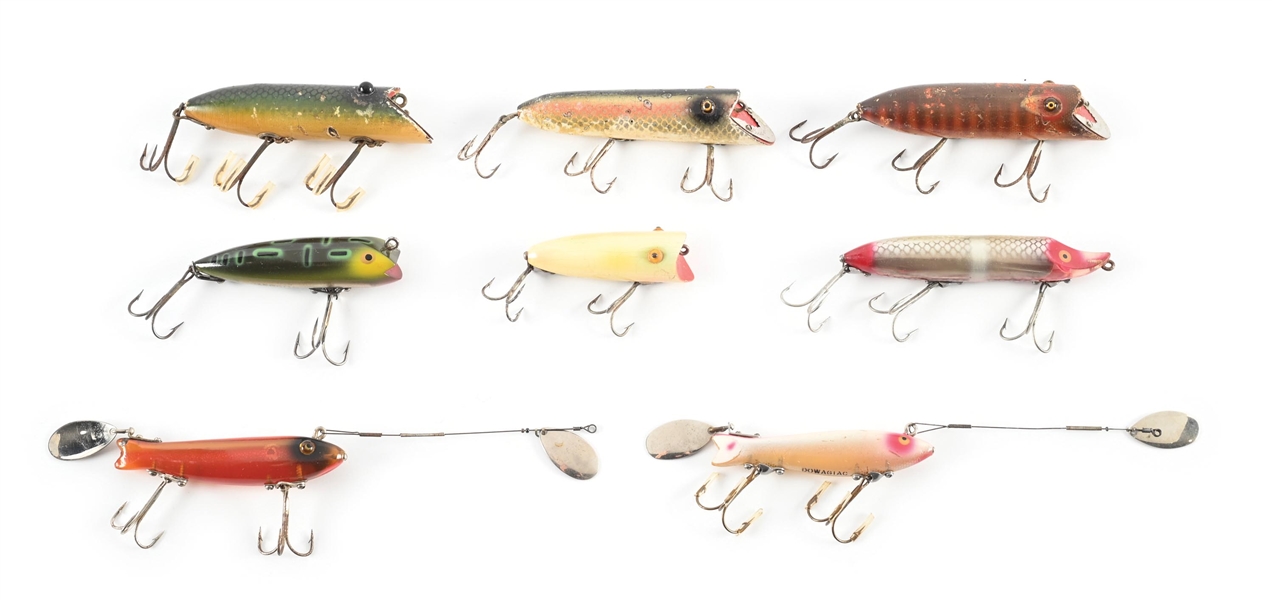 8 OLD HEDDON LURES