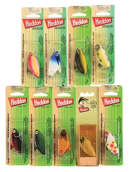 9 HEDDON SONICS ALL NEW IN PACK