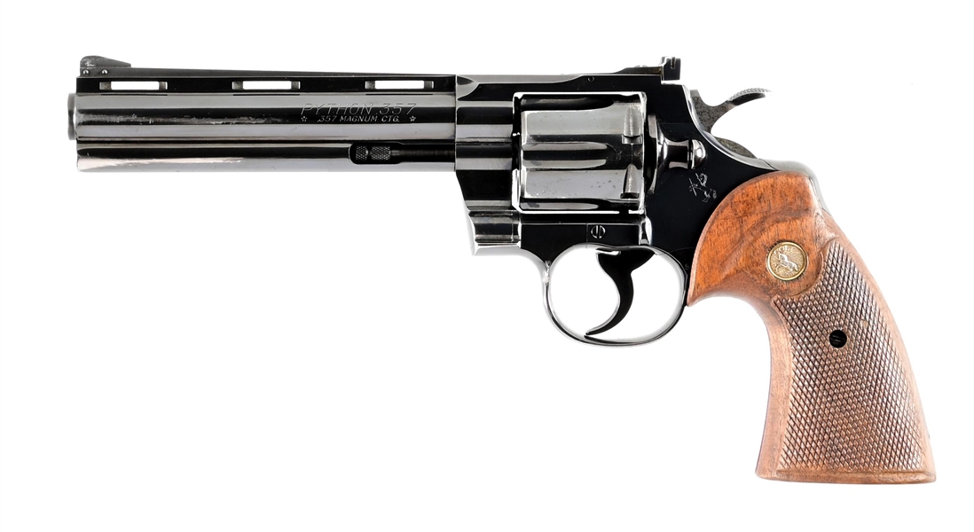 (C) COLT PYTHON DOUBLE ACTION REVOLVER.