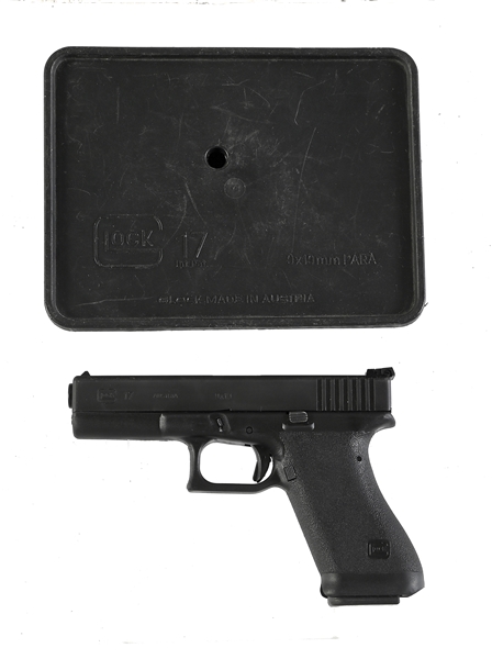 (C) GEN 1 GLOCK 17 9MM SEMI-AUTOMATIC PISTOL WITH "TUPPERWARE" CASE.