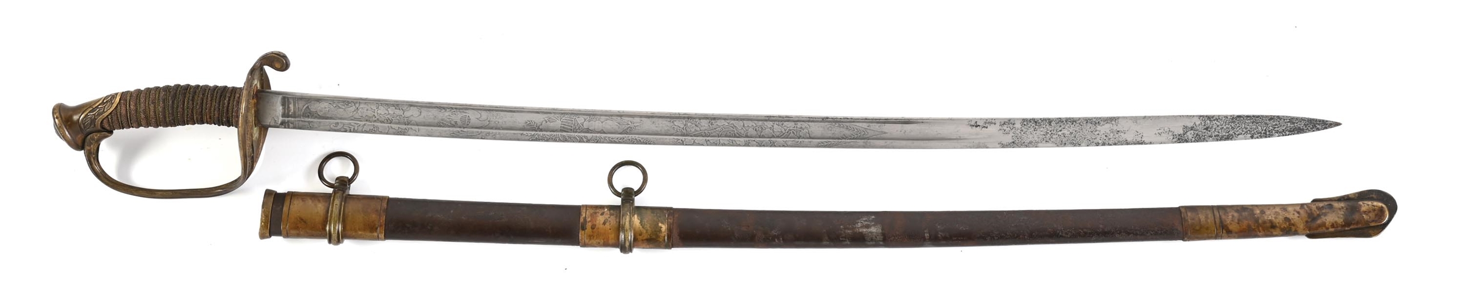 US CIVIL WAR M1850 FOOT OFFICERS SWORD BY CHRISTOPHER ROBY.
