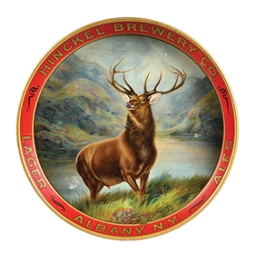 HINCKEL BREWERY CO. STAG SERVING TRAY 