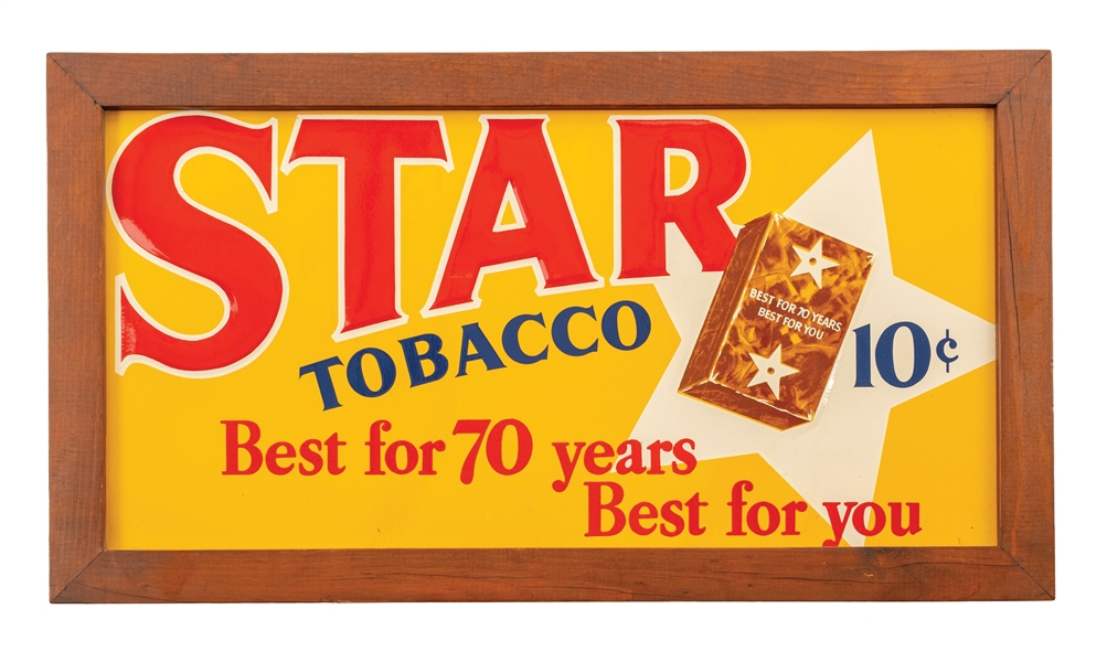 STAR TOBACCO 10¢ SIGN