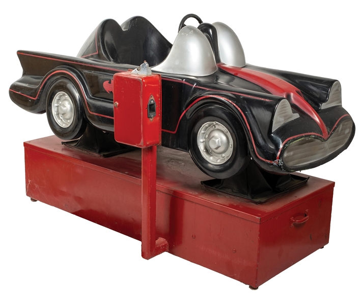 RED BATMOBILE COIN-OPERATED KIDDIE RIDE