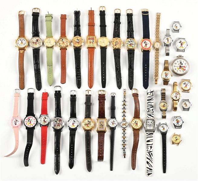 LARGE LOT OF MICKEY MOUSE WATCHES 
