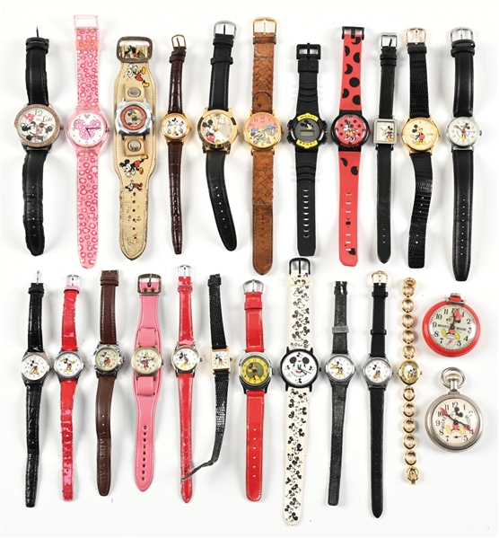 LARGE LOT OF MICKEY MOUSE WATCHES 
