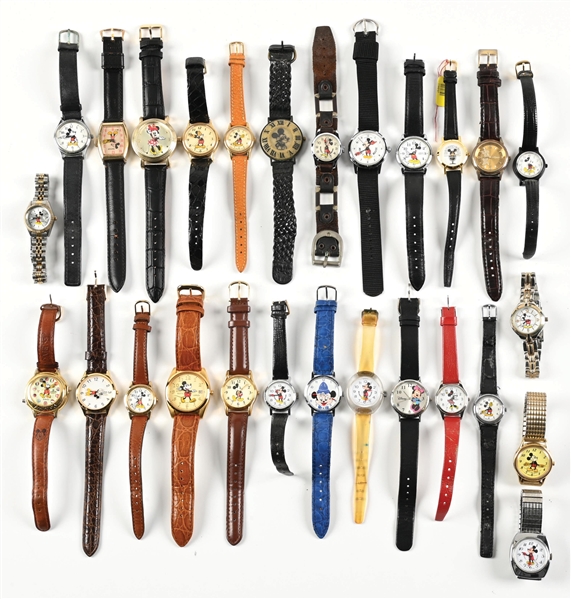 LARGE LOT OF MICKEY MOUSE WATCHES 