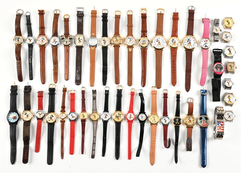 LARGE LOT OF MICKEY MOUSE WATCHES 