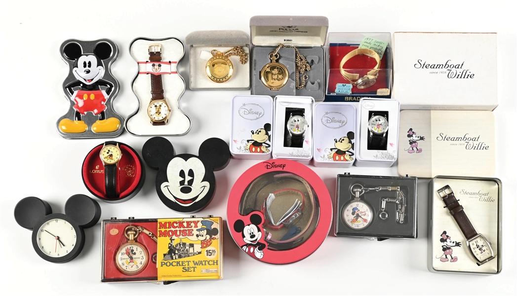 LARGE LOT OF MICKEY MOUSE WATCHES 