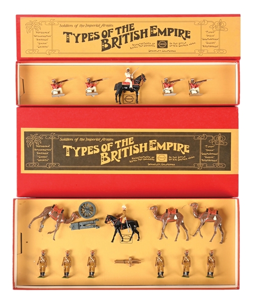 LOT OF 2: WM. HOCKER SEPOYS TO SHOOT NO. 58 AND KOHAT CAMEL BATTERY NO. 2 IN BOXES