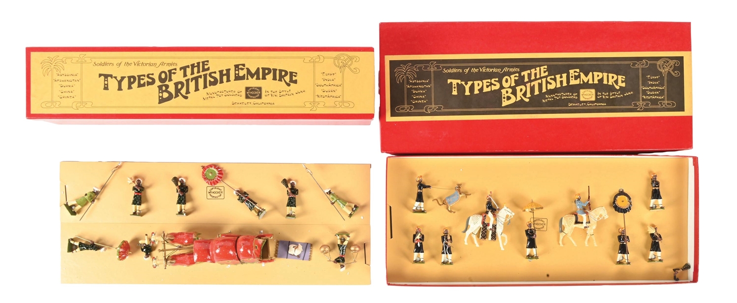LOT OF 2: WM. HOCKER PRINCESS OF TANJORE NO. 144 AND MAHARAJA OF ORCHA NO. 143 SETS IN BOXES