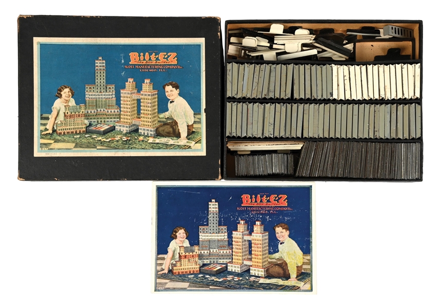SCOTT MANUFACTURING CO. BUILT-EZ “THE BOY BUILDER” ARCHITECTURAL OUTFIT, SET NO. B. 
