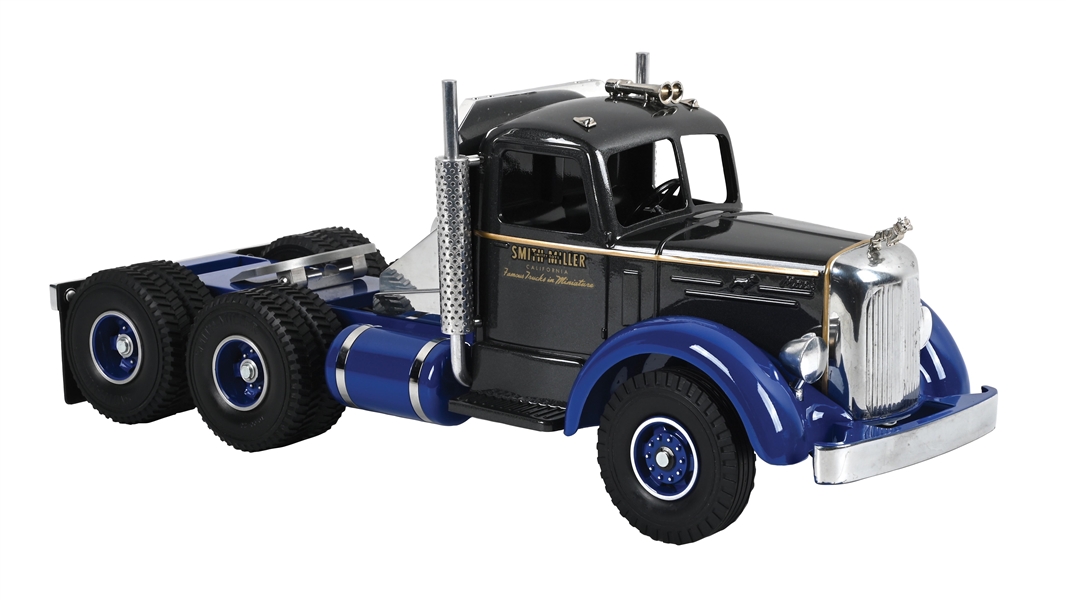 SMITH-MILLER PRESSED STEEL BLUE/GRAY MACK SEMI-TRACTOR