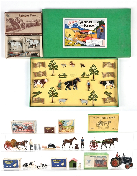 LOT OF 9: BRITAINS FARM SERIES SETS IN BOXES