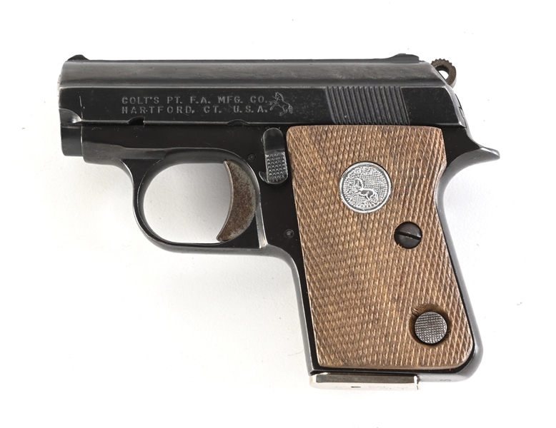 (C) COLT JUNIOR SEMI AUTOMATIC PISTOL WITH BOX