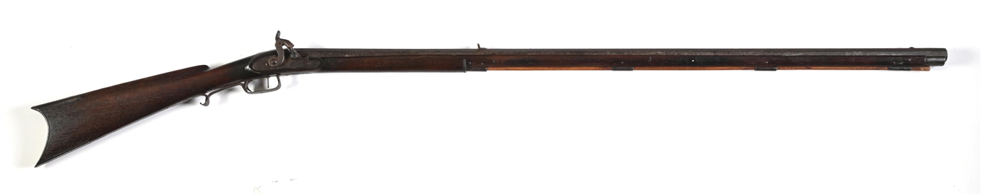 (A) IRON MOUNTED SOUTHERN MOUNTAIN PERCUSSION KENTUCKY RIFLE.
