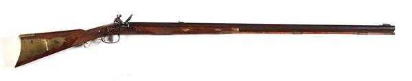 (A) CONTEMPORARY FLINTLOCK KENTUCKY HALF STOCK SPORTING  RIFLE