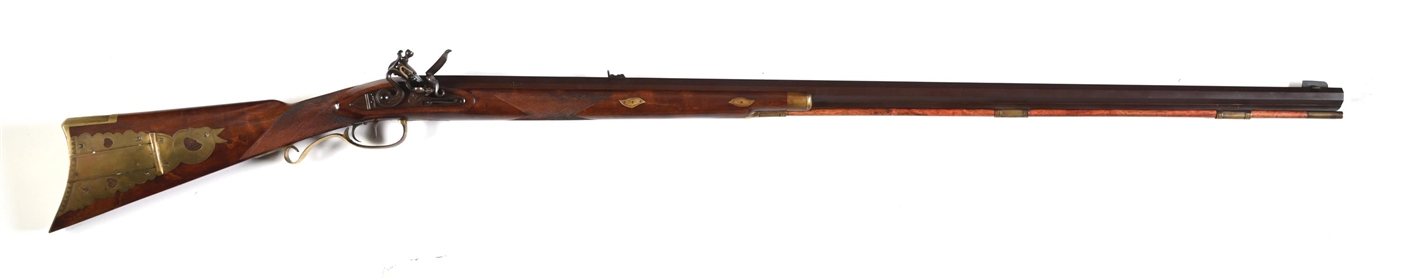 (A) CONTEMPORARY FLINTLOCK KENTUCKY HALF STOCK SPORTING  RIFLE