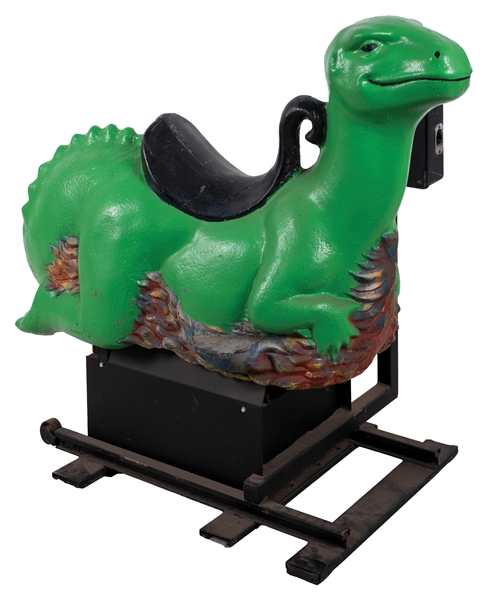 VINTAGE COIN-OPERATED DINOSAUR KIDDIE RIDE