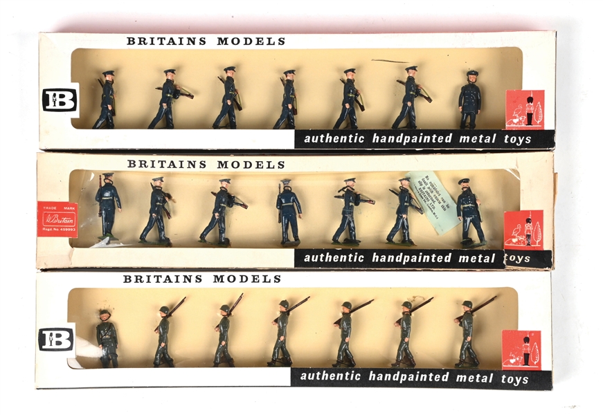 LOT OF 3: BRITAINS MODELS U.S.A. AIR CORPS MARCHING SETS NO. 9179 & 9180