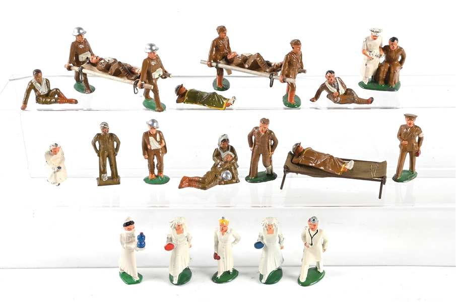 AMERICAN DIMESTORE MEDICAL FIGURES, 22 PIECES