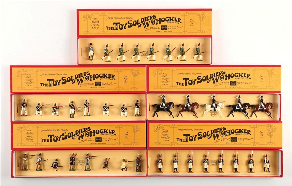 LOT OF 5: WM. HOCKER THE WAR OF 1812 SETS IN BOXES