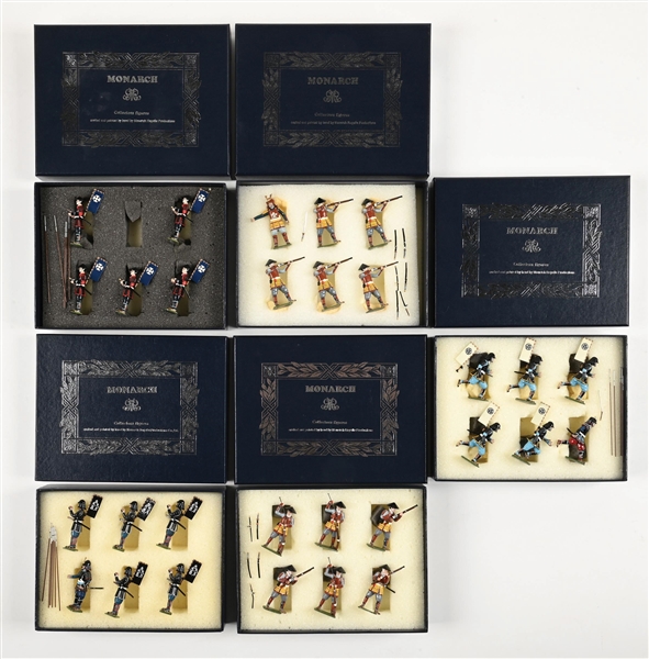 LOT OF 5: MONARCH SAMURAI WARRIORS SETS IN BOXES