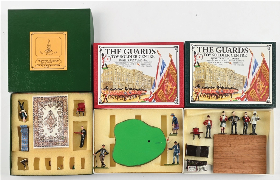 LOT OF 3: THE GUARDS SOLDIER CENTRE SETS IN BOXES