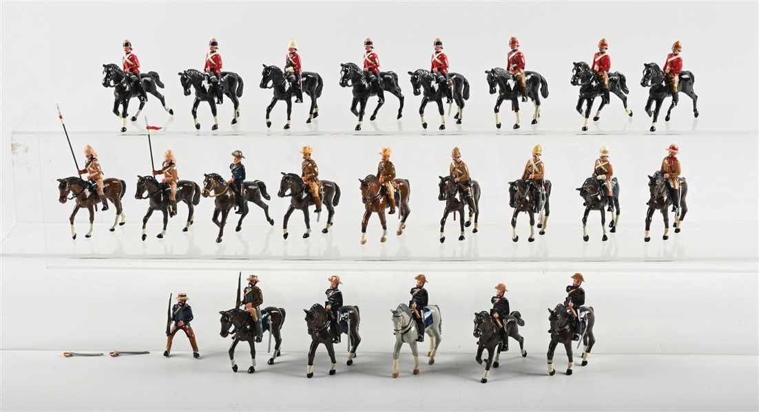 TROPHY MINIATURES VARIOUS ENGLISH & AUSTRALIAN CAVALRY UNITS