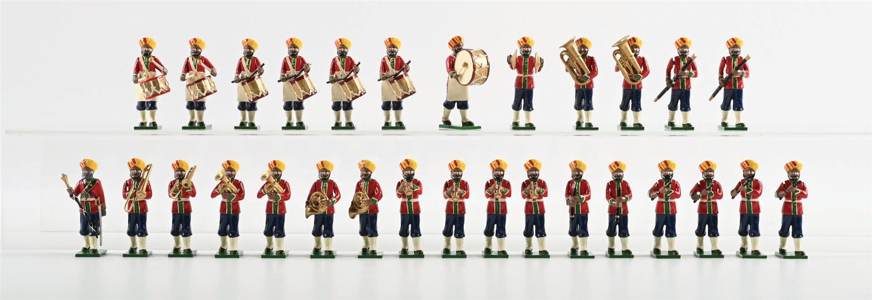 TROPHY MINATURES THE RAJAS INDIAN ARMY MARCHING BAND