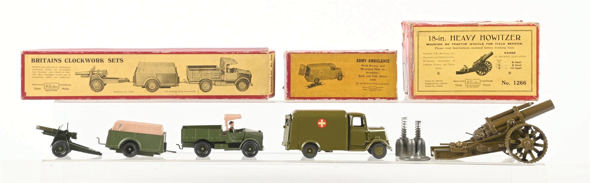 LOT OF 3: W. BRITAINS SETS IN BOXES