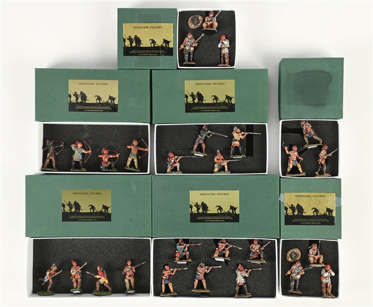 LOT OF 7: FRONTLINE FIGURES JOHN JENKINS COLLECTION WAR OF 1812 SETS IN BOXES